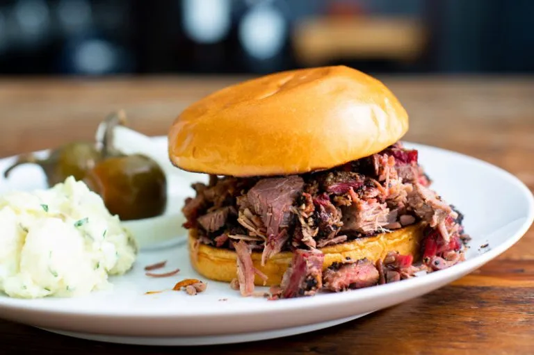 Chopped Brisket From Heritage Barbecue.(Photo By Brad A. Johnson, Orange County Register/SCNG)